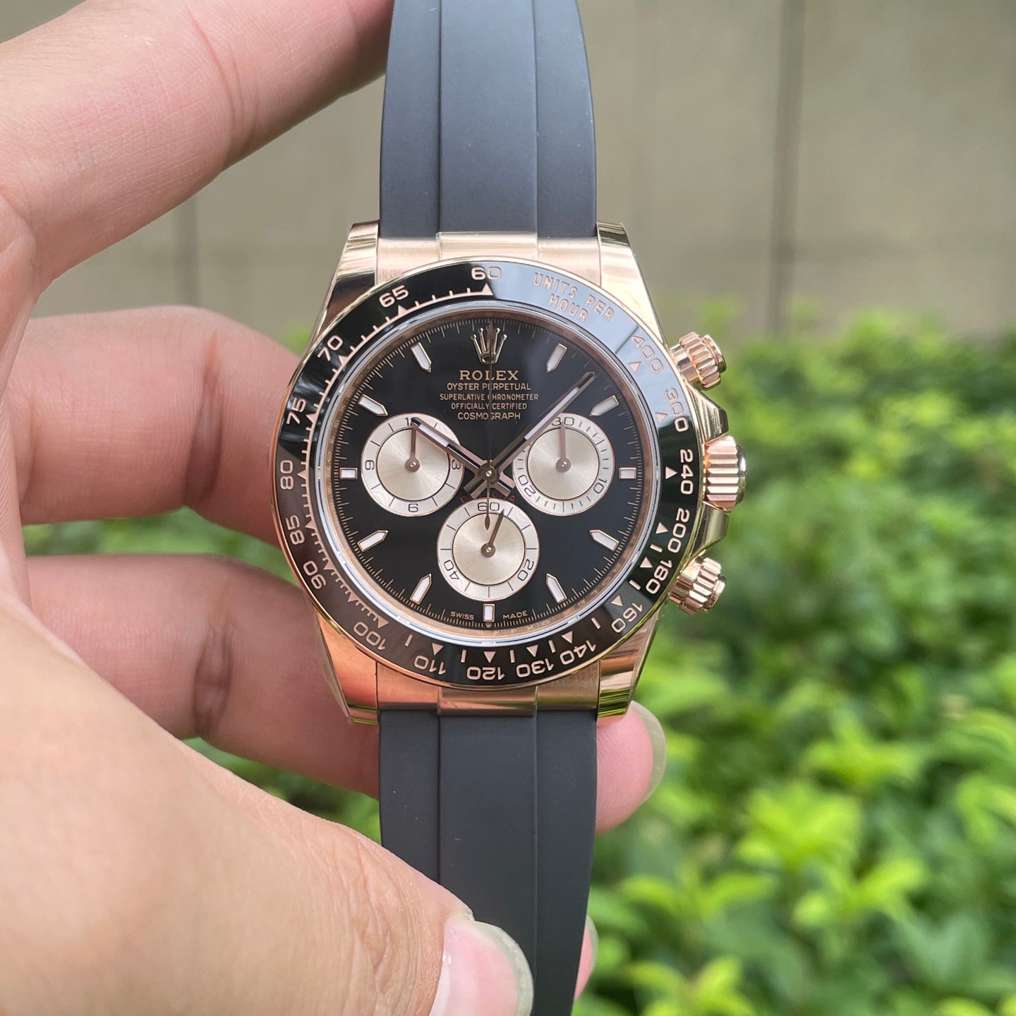 Daytona 126518 ERF Best Edition Gold Plate YG Dial on Oysterflex