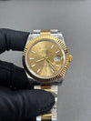 Rolex DateJust 41 126333 904L Steel Yellow Gold VSF 1:1 V2 Last Batch Yellow Gold Dial On Oyster