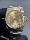 Rolex DateJust 41 126333 904L Steel Yellow Gold VSF 1:1 V2 Last Batch Yellow Gold Dial On Oyster