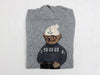 Ralph Lauren Grey Hoodie Bear Sweater
