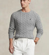 Ralph Lauren Men’s Classic Cable-Knit Cotton Sweater