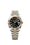 Rolex DateJust 41 126333 904L Steel Yellow Gold VSF 1:1 V2 Last Batch Black Dial On Jubilee Bracelet VS3235