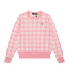 R.Lauren Checkered Cotton Cardigan