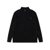 Ralph Lauren High-Density Embroidered Half-Turtleneck Cable Knit Sweater