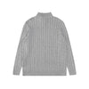 Ralph Lauren High-Density Embroidered Half-Turtleneck Cable Knit Sweater