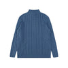 Ralph Lauren High-Density Embroidered Half-Turtleneck Cable Knit Sweater