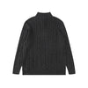 Ralph Lauren High-Density Embroidered Half-Turtleneck Cable Knit Sweater