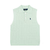 Ralph Lauren Polo Collar Knit Vest - Polo Yaka Triko Yelek