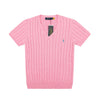 Ralph Lauren V-Neck Cable Knit Short Sleeve Sweater – DS029