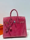 Birkin 25 Niloticus Croc 🐊  Fuchsia