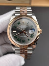 Rolex DateJust 41 126331 904L Steel Rose Gold VSF 1:1 V2 Last Batch Wimbledon Dial On Jubilee Bracelet VS3235