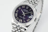 Datejust 31 mm Purple Roman Dial | Fluted Bezel | Steel Jubilee | ETA 2688