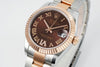 Datejust 31 mm Chocolate Roman Dial | Rose Gold Two-Tone Oyster ETA