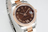 Datejust 31 mm Chocolate Roman Dial | Rose Gold Two-Tone Oyster ETA