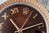 Datejust 31 mm Chocolate Roman Dial | Rose Gold Two-Tone Oyster ETA