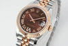 Datejust 31 mm Chocolate Roman Dial | Rose Gold Two-Tone Jubilee ETA