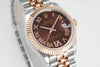 Datejust 31 mm Chocolate Roman Dial | Rose Gold Two-Tone Jubilee ETA
