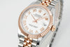 Datejust 31 mm White Roman Dial | Rose Gold Two-Tone Jubilee ETA
