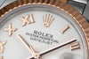 Datejust 31 mm White Roman Dial | Rose Gold Two-Tone Jubilee ETA