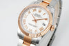 Datejust 31 mm White Roman Dial | Rose Gold Two-Tone Oyster ETA