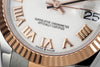 Datejust 31 mm White Roman Dial | Rose Gold Two-Tone Oyster ETA