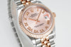 Datejust 31 mm Pink Roman Dial | Rose Gold Two-Tone Jubilee ETA