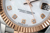 Datejust 31 mm White Diamond Dial | Everose Two-Tone Jubilee ETA