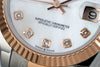Datejust 31 mm White Diamond Dial | Everose Two-Tone Oyster ETA