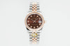 Datejust 31 mm Chocolate Diamond Dial | Everose Two-Tone Jubilee ETA
