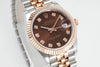 Datejust 31 mm Chocolate Diamond Dial | Everose Two-Tone Jubilee ETA