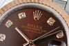 Datejust 31 mm Chocolate Diamond Dial | Everose Two-Tone Jubilee ETA