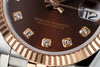 Datejust 31 mm Chocolate Diamond Dial | Everose Two-Tone Jubilee ETA