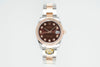 Datejust 31 mm Chocolate Diamond Dial | Everose Two-Tone Oyster ETA