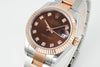 Datejust 31 mm Chocolate Diamond Dial | Everose Two-Tone Oyster ETA