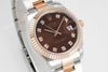 Datejust 31 mm Chocolate Diamond Dial | Everose Two-Tone Oyster ETA