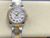 Datejust 31 mm White Roman Dial | Yellow Gold Two-Tone Oyster | Diamond Bezel | ETA 2688