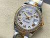 Datejust 31 mm White Roman Dial | Yellow Gold Two-Tone Oyster | Diamond Bezel | ETA 2688