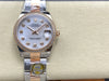 Datejust 31 mm White Mother of Pearl Diamond Dial | Everose Two-Tone Oyster | Diamond Bezel | ETA 2688