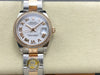 Datejust 31 mm White Roman Dial | Everose Two-Tone Oyster | Diamond Bezel | ETA 2688