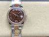 Datejust 31 mm Chocolate Roman Dial | Everose Two-Tone Oyster | Diamond Bezel | ETA 2688