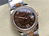 Datejust 31 mm Chocolate Roman Dial | Everose Two-Tone Oyster | Diamond Bezel | ETA 2688
