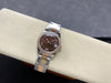 Datejust 31 mm Chocolate Roman Dial | Everose Two-Tone Oyster | Diamond Bezel | ETA 2688