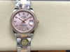 Datejust 31 mm Pink Baton Dial | Everose Two-Tone Oyster | Diamond Bezel | ETA 2688