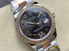 Datejust 31 mm Slate Roman Dial | Everose Two-Tone Oyster | Diamond Bezel | ETA 2688