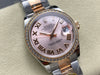 Datejust 31 mm Pink Roman Dial | Everose Two-Tone Oyster | Diamond Bezel | ETA 2688