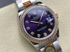 Datejust 31 mm Purple Diamond Dial | Everose Two-Tone Oyster | Diamond Bezel | ETA 2688