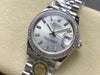 Datejust 31 mm Silver Baton Dial | Steel Jubilee | Diamond Bezel | ETA 2688