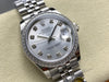 Datejust 31 mm Silver Diamond Dial | Steel Jubilee | Diamond Bezel | ETA 2688
