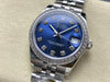 Datejust 31 mm Blue Diamond Dial | Steel Jubilee | Diamond Bezel | ETA 2688
