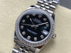 Datejust 31 mm Black Diamond Dial | Steel Jubilee | Diamond Bezel | ETA 2688